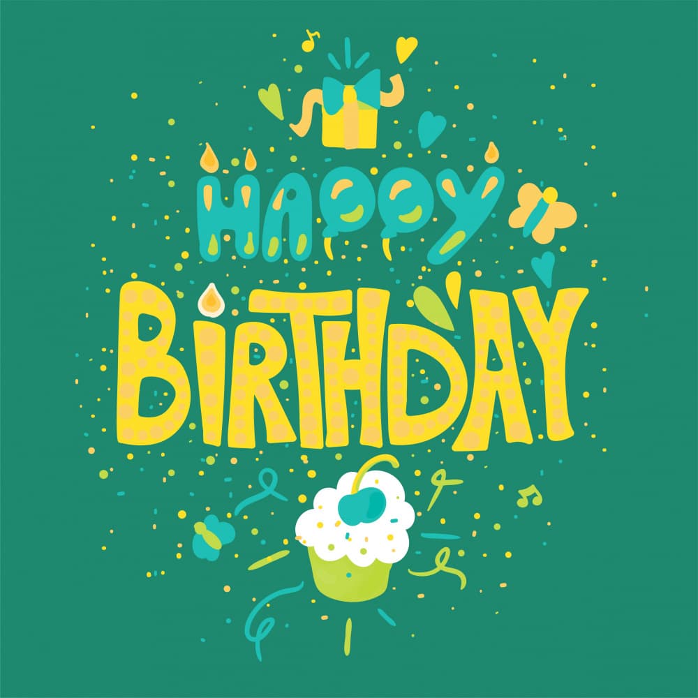 Happy Birthday Celebration by Marika Barsrsind — canvas wall art