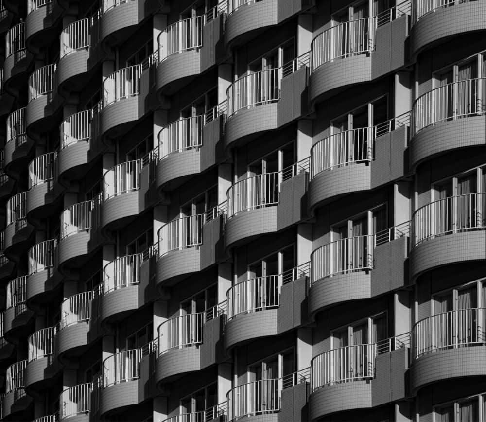 Modern Balcony Pattern by Satoshi Sakai — canvas wall art