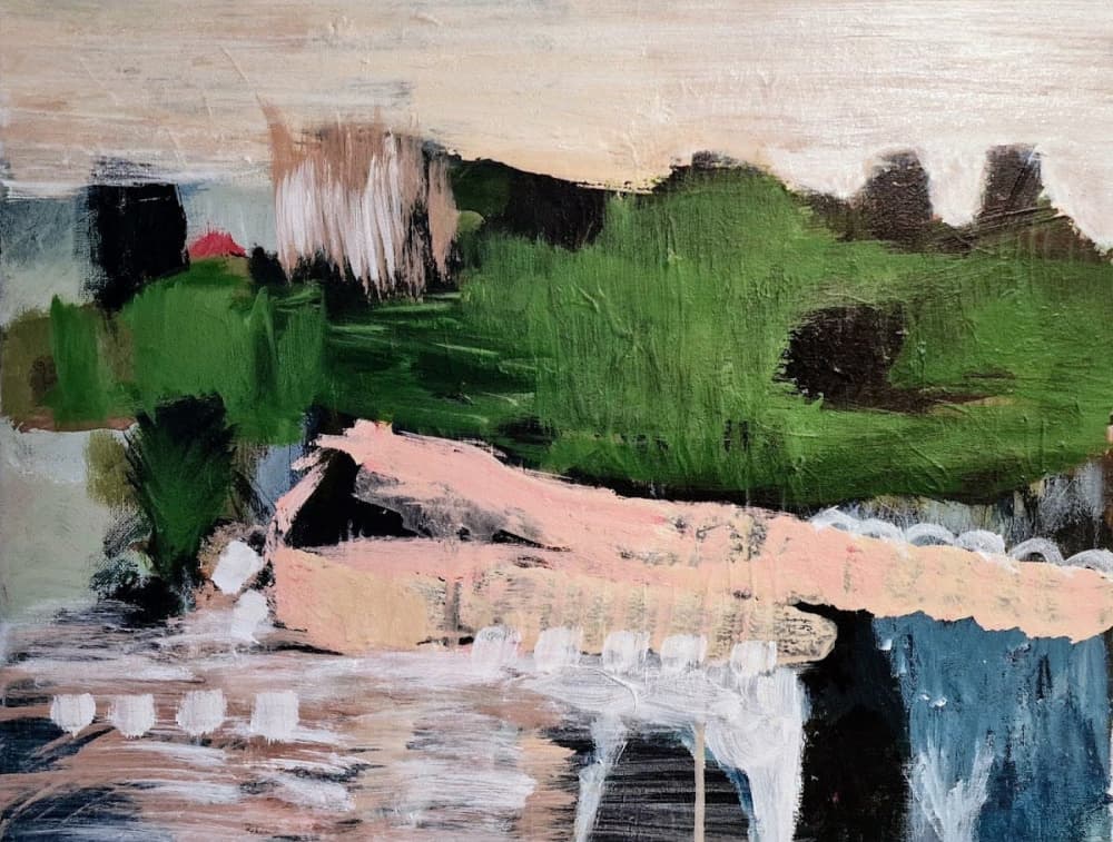 Serene Abstract Landscape by Joackim Schou Dahle — canvas wall art
