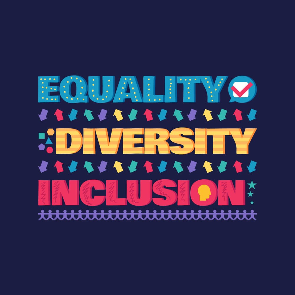 Equality Diversity Inclusion by Marika Barsrsind — canvas wall art