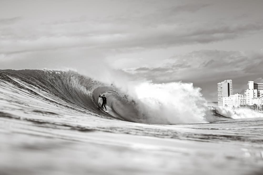 Surfer City Wave by Tyler Walker — canvas wall art