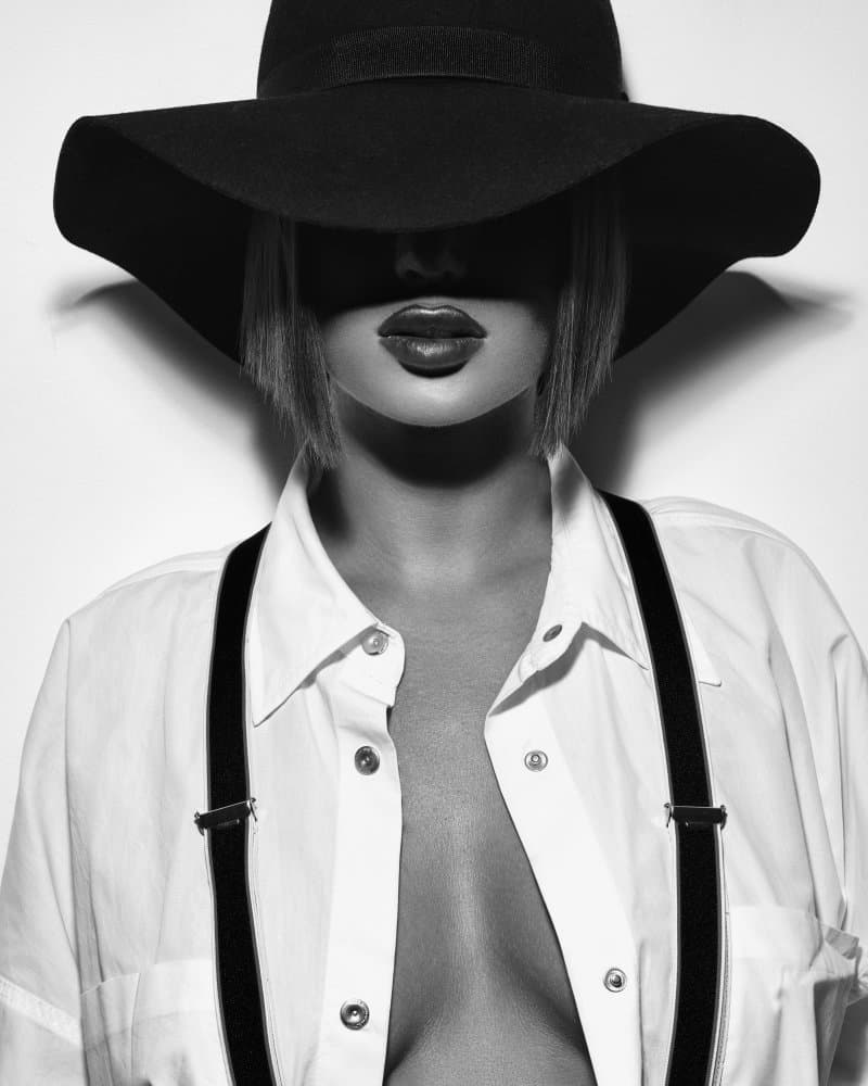 Confident Hat Style by Denis — canvas wall art