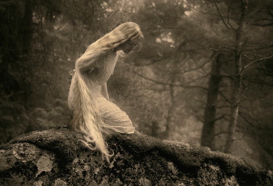 Enchanted Forest Girl by Allan Wallberg — canvas wall art