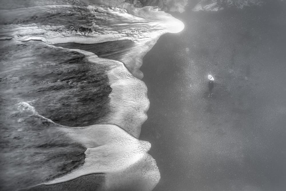 Aerial Ocean Shore by Lior Yaakobi — canvas wall art