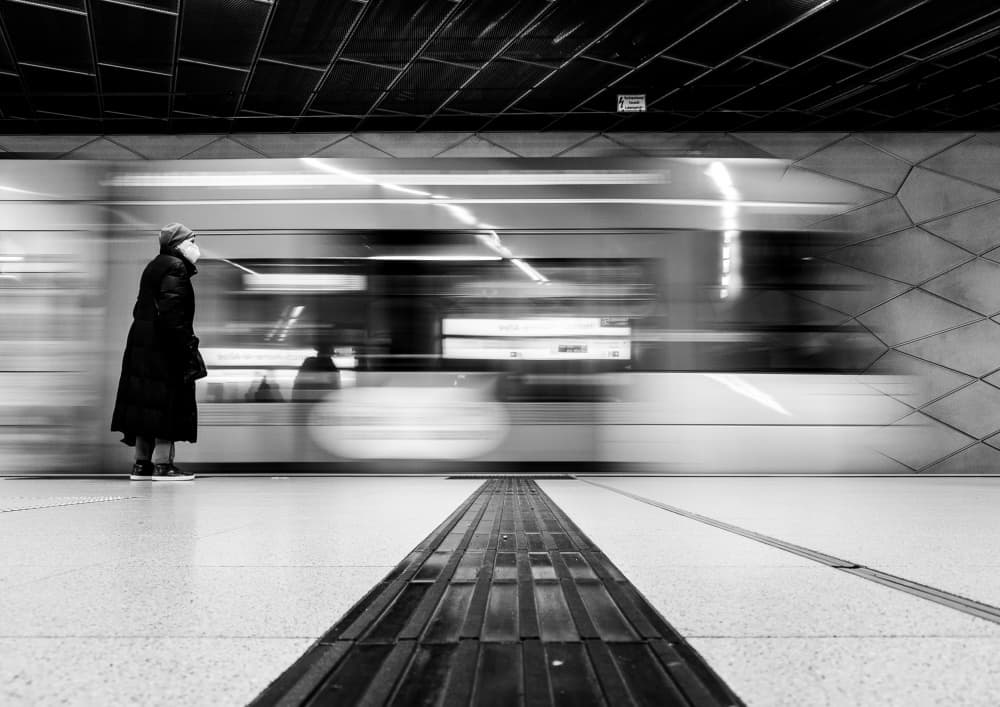 Speeding Train Solitude by Adam Dauria ☂ — canvas wall art