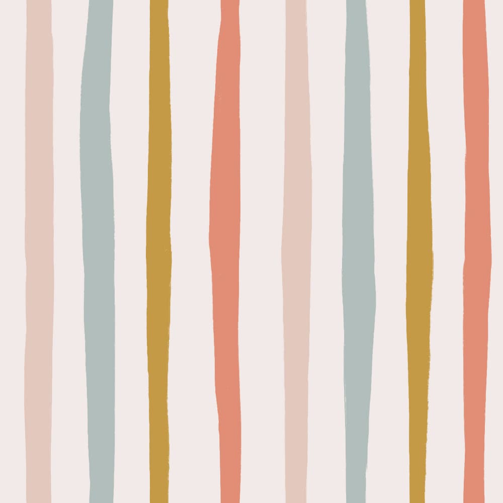 Earthy Vertical Stripes by Menina Lisboa — canvas wall art