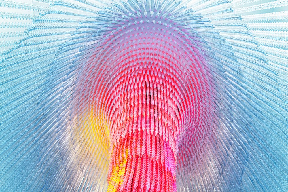 Vibrant Gradient Waves by Satoshi Hatsumori — canvas wall art