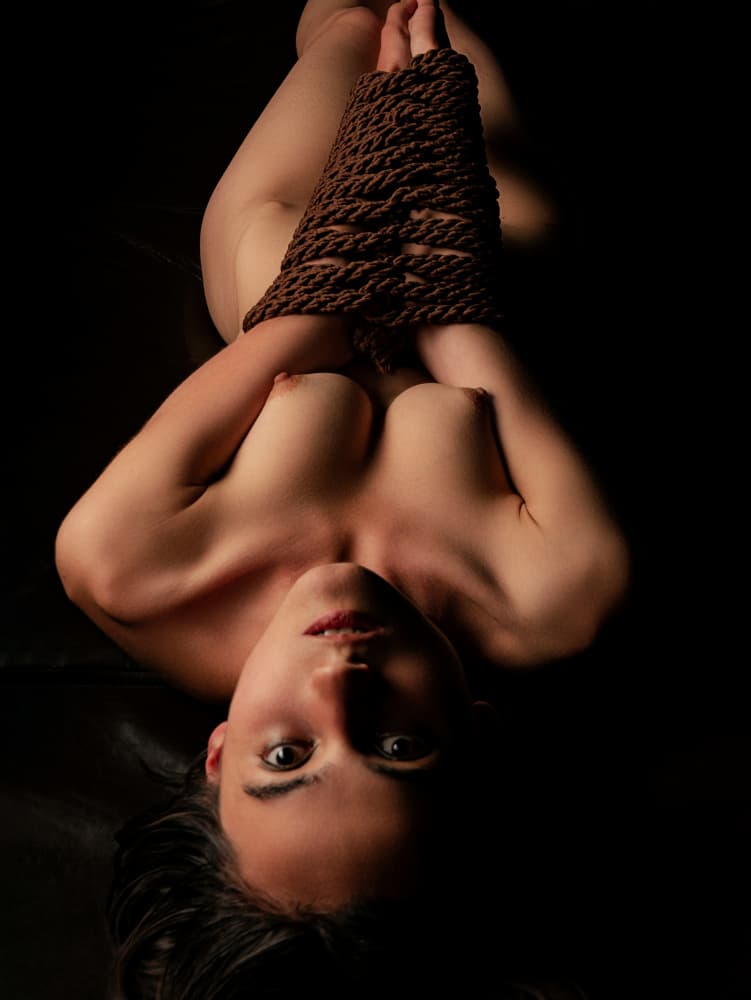 Bound Woman's Gaze by Ruslan Kolodenskiy — canvas wall art