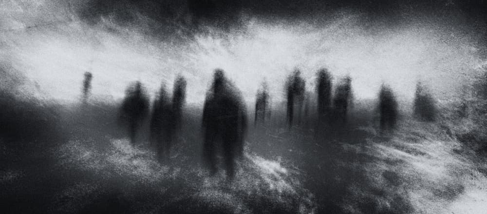 Ghostly Figures In Mist by Jay Satriani — canvas wall art