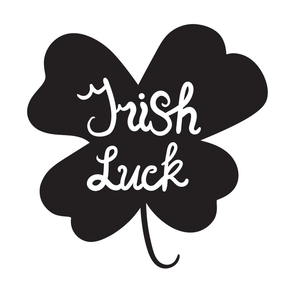 Irish Luck Shamrock by Marika Barsrsind — canvas wall art