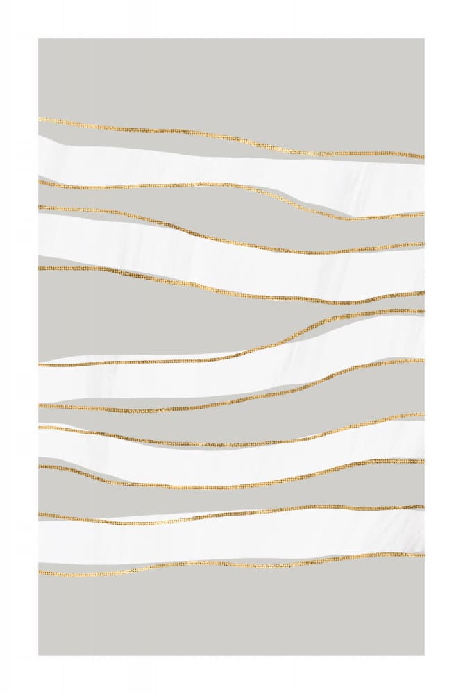 Gilded Waves by uplusmestudio — canvas wall art