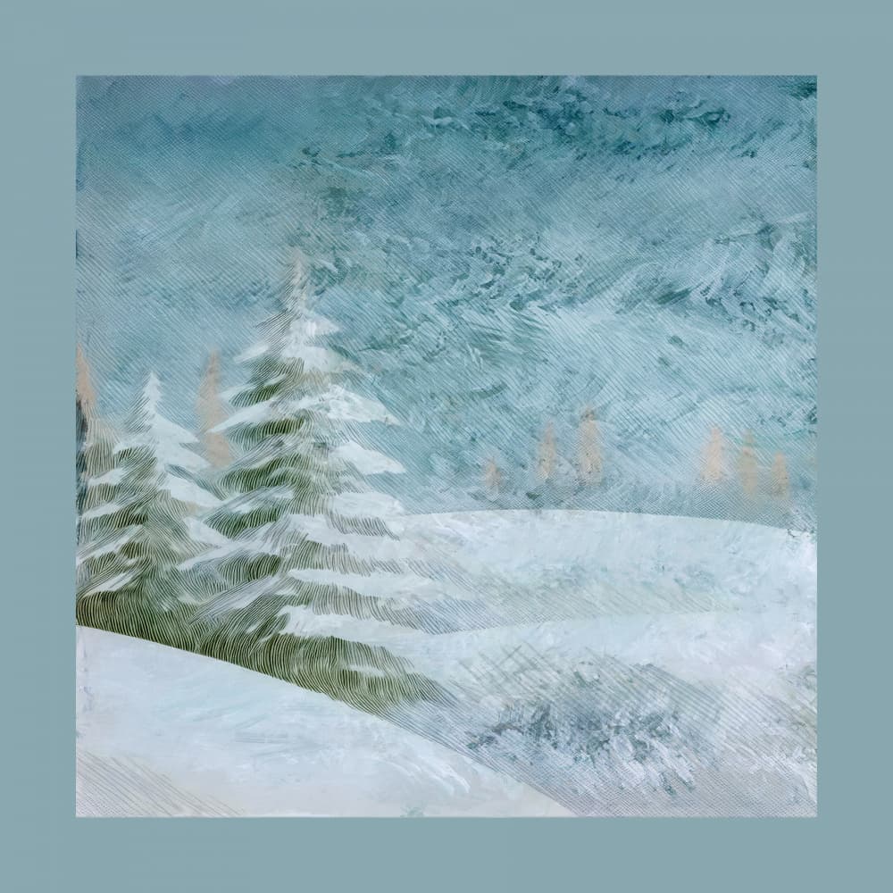 Serene Winter Landscape by casa cartissi — canvas wall art
