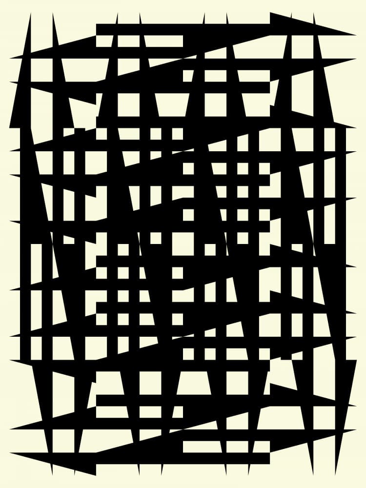Abstract Dynamic Grid by Petr Strnad — canvas wall art