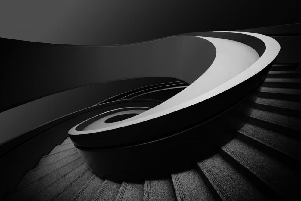 Architectural Spiral Path by konglingming — canvas wall art