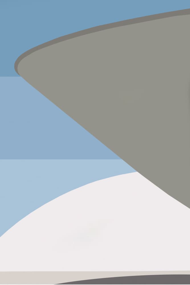 Modern Architectural Curves by Livia Frigo — canvas wall art