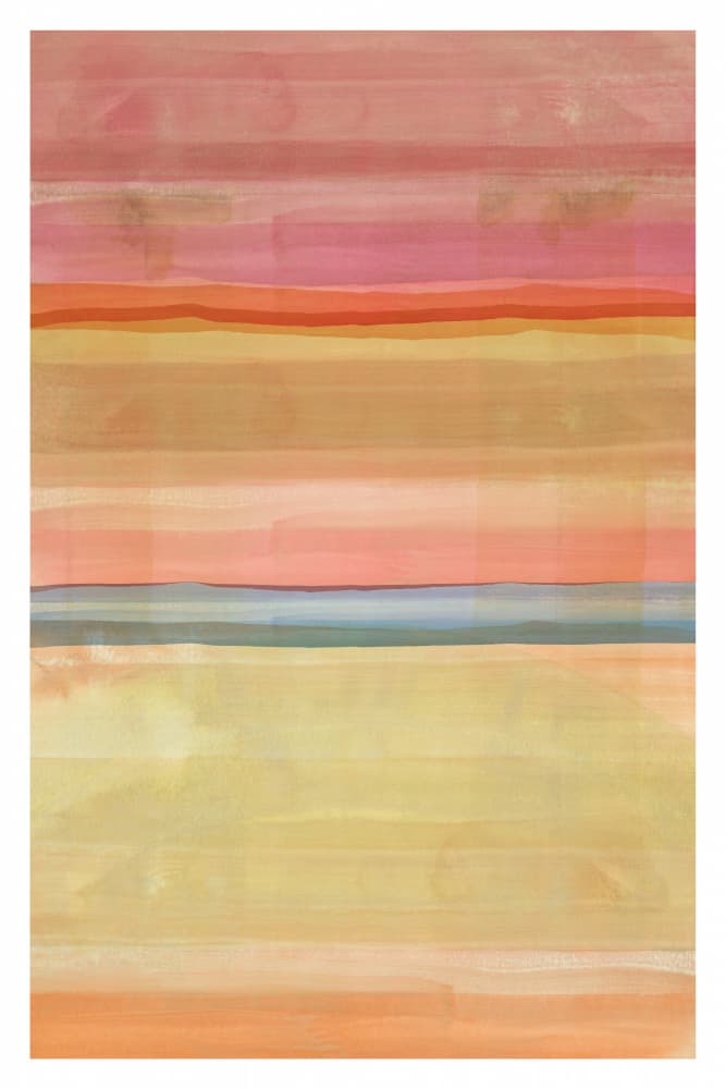 Colorful Horizon Layers by cartissi — canvas wall art