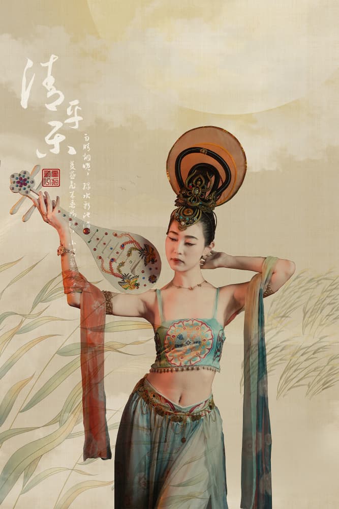 Chinese Pipa Dancer by TWEE LIANG WONG — canvas wall art