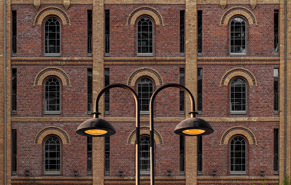 Glowing Urban Windows by Roland M Schwerdtfeger — canvas wall art