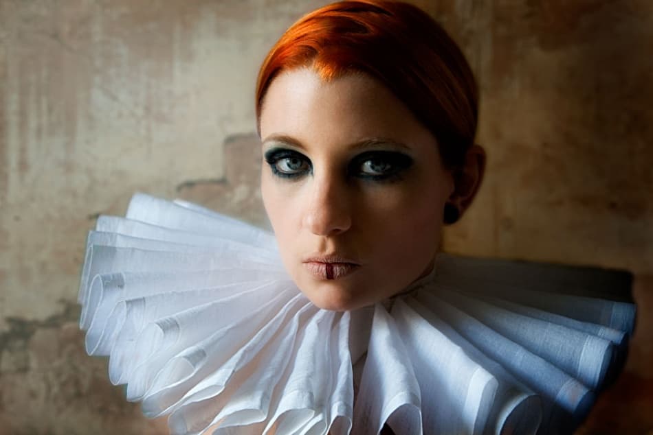 Dramatic Redhead Ruff by kenp — canvas wall art