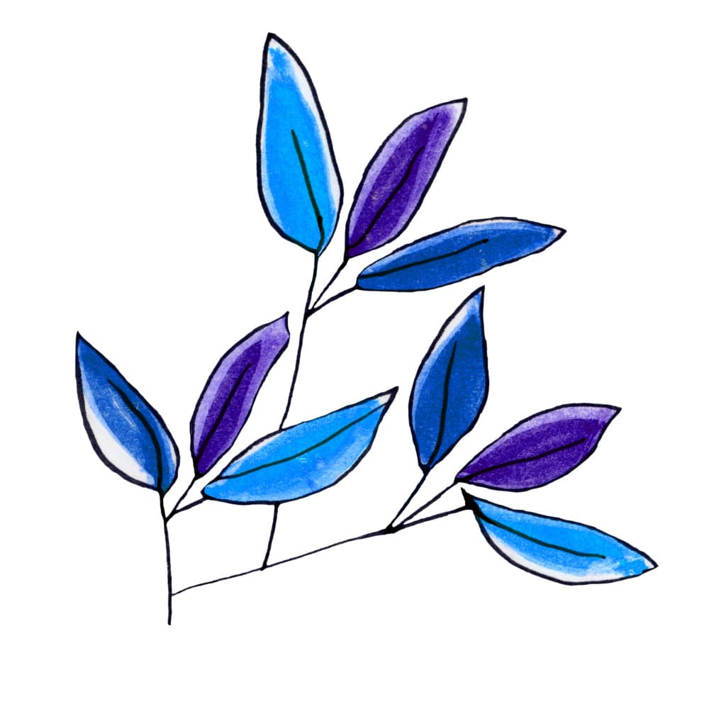 Vibrant Botanical Leaves by Michele Channell — canvas wall art