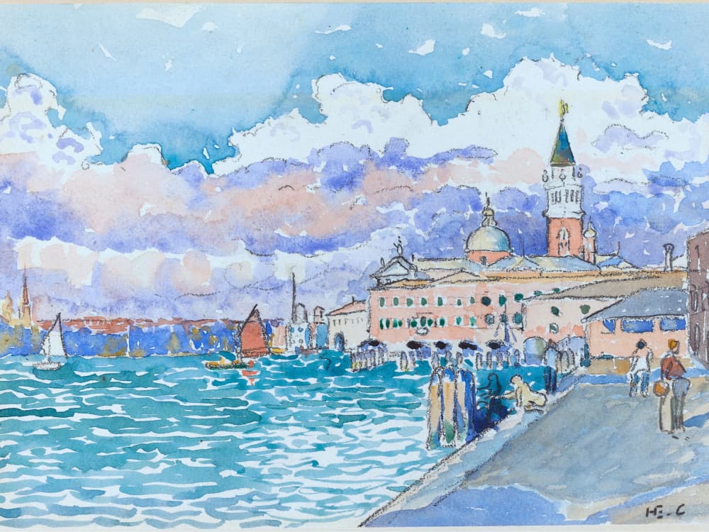 Venice Lagoon San Giorgio by Mathieu jeuf — canvas wall art