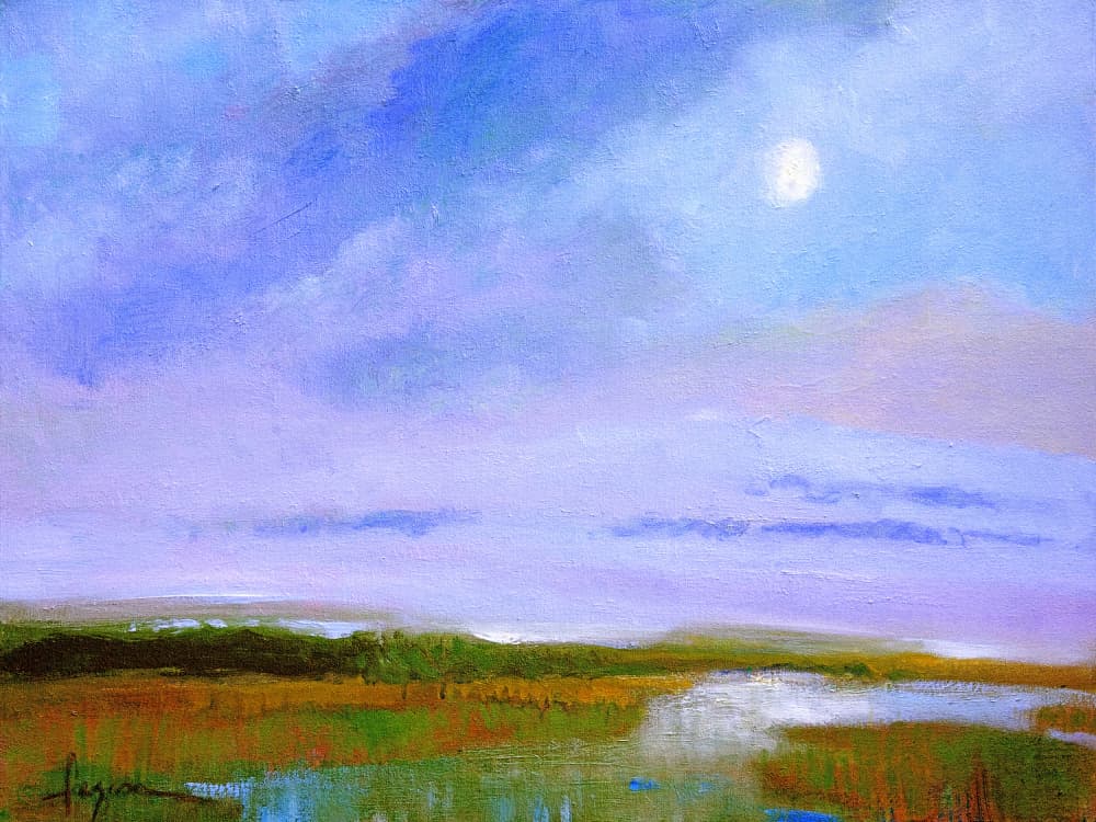 Moonscape Reflections by Dorothy Fagan — canvas wall art