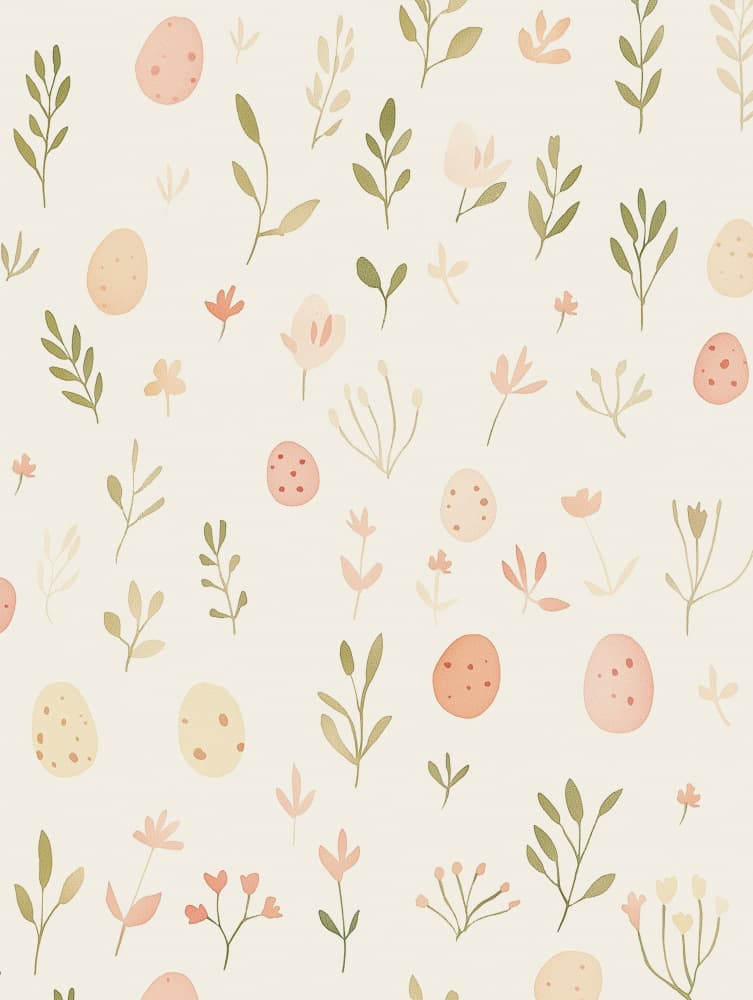 Soft Botanical Easter Eggs by Pictufy Studio IV — canvas wall art