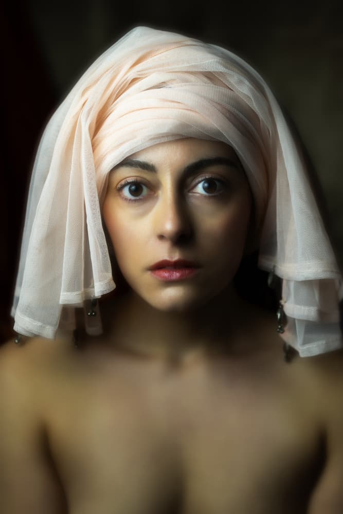 Mysterious Turban Gaze by Hardik Pandya — canvas wall art