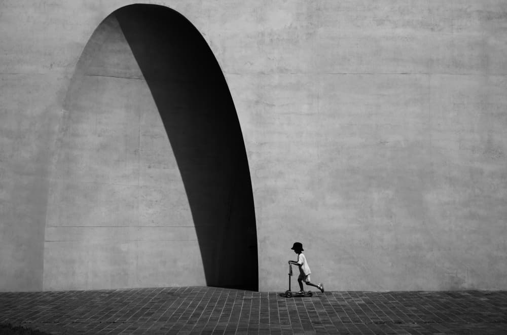 Minimalist Archway Play by Bong Goo Kang — canvas wall art