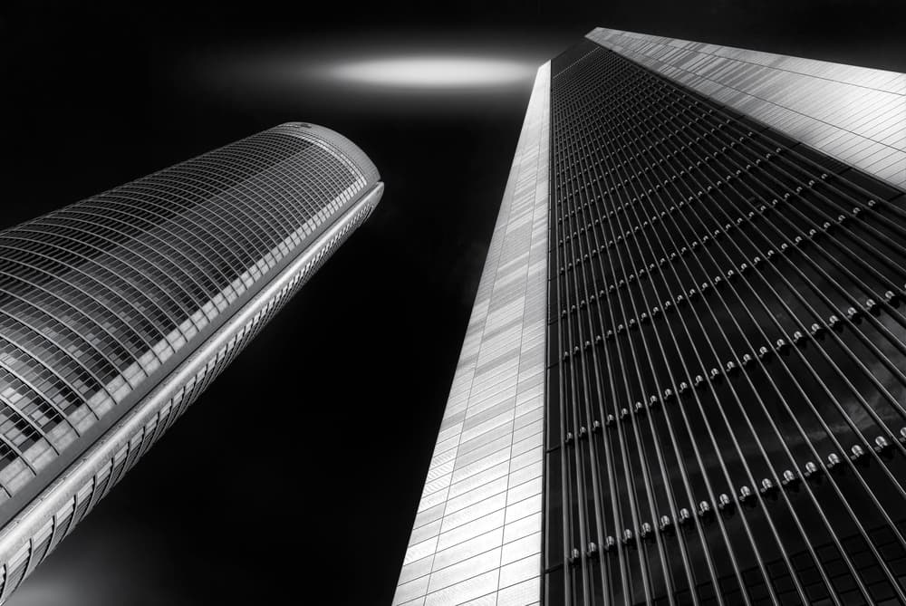 Sleek Skyscraper Ascent by Jorge Ruiz Dueso — canvas wall art