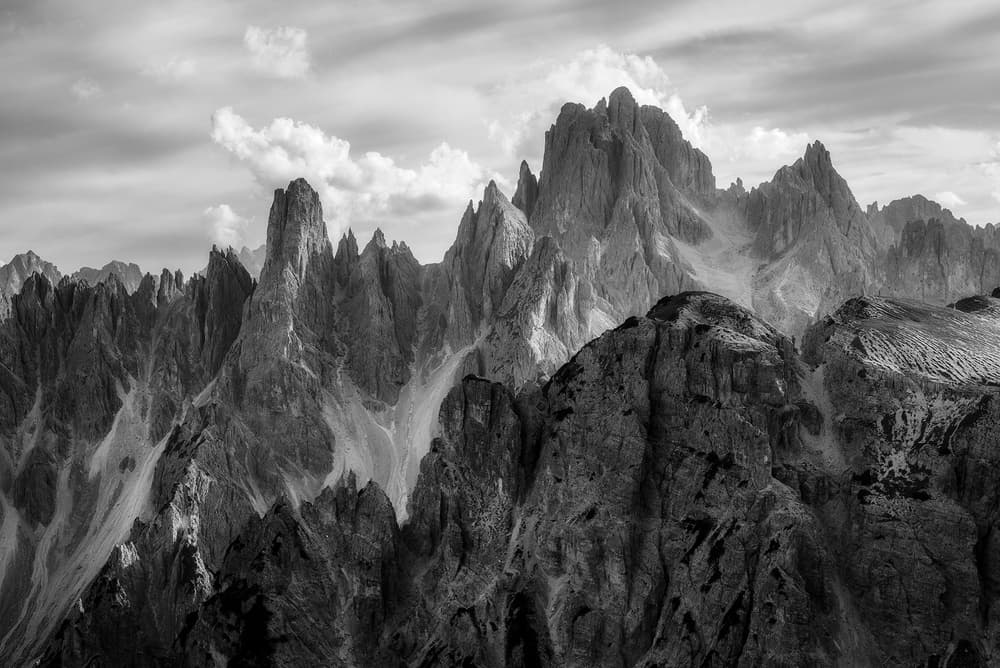 Dramatic Mountain Peaks by Daniel Gastager — canvas wall art