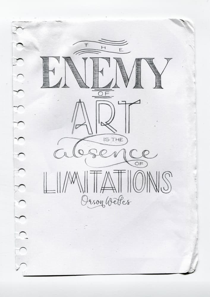 Creative Limitations Quote by Sofie Björkgren-Näse — canvas wall art