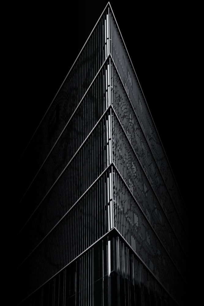 Modern Geometric Facade by Jürgen Muß — canvas wall art