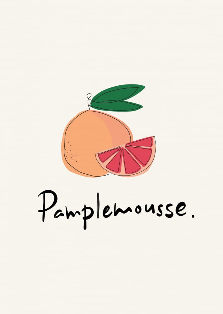 Pamplemousse Fresh Citrus by Rio Soléy — canvas wall art