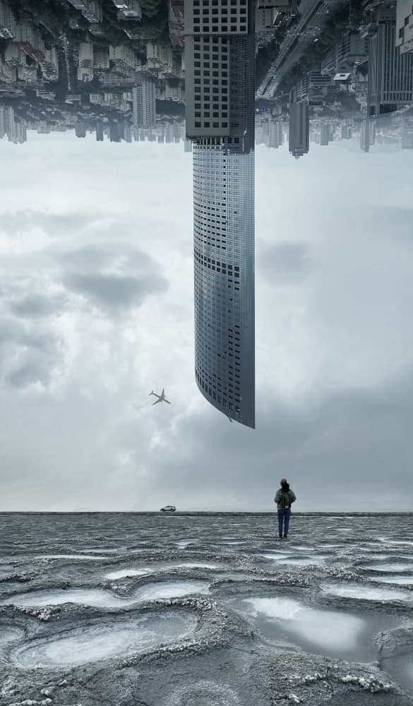 Inverted City Dream by Bingo Z — canvas wall art