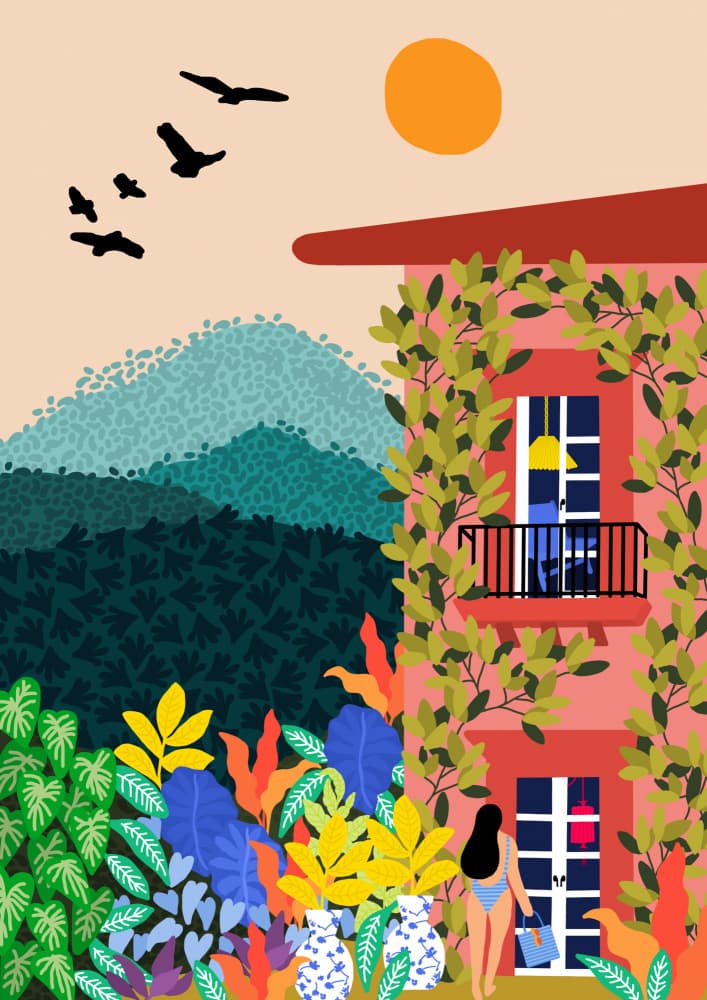 Summer House by Rafaela Mascaro — canvas wall art
