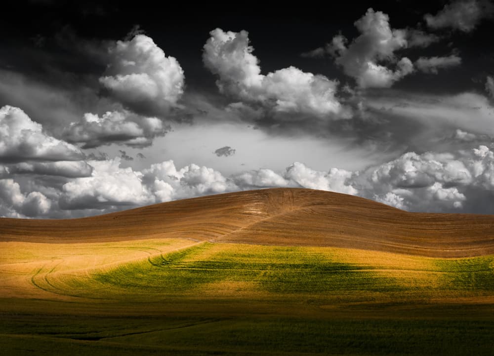 Rolling Hills Cloudscape by Shenshen Dou — canvas wall art