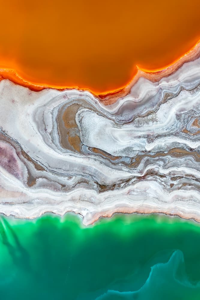 Vivid Mineral Landscape by Gilad Topaz — canvas wall art