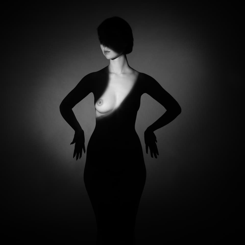 Artistic Nude Silhouette by Refat — canvas wall art