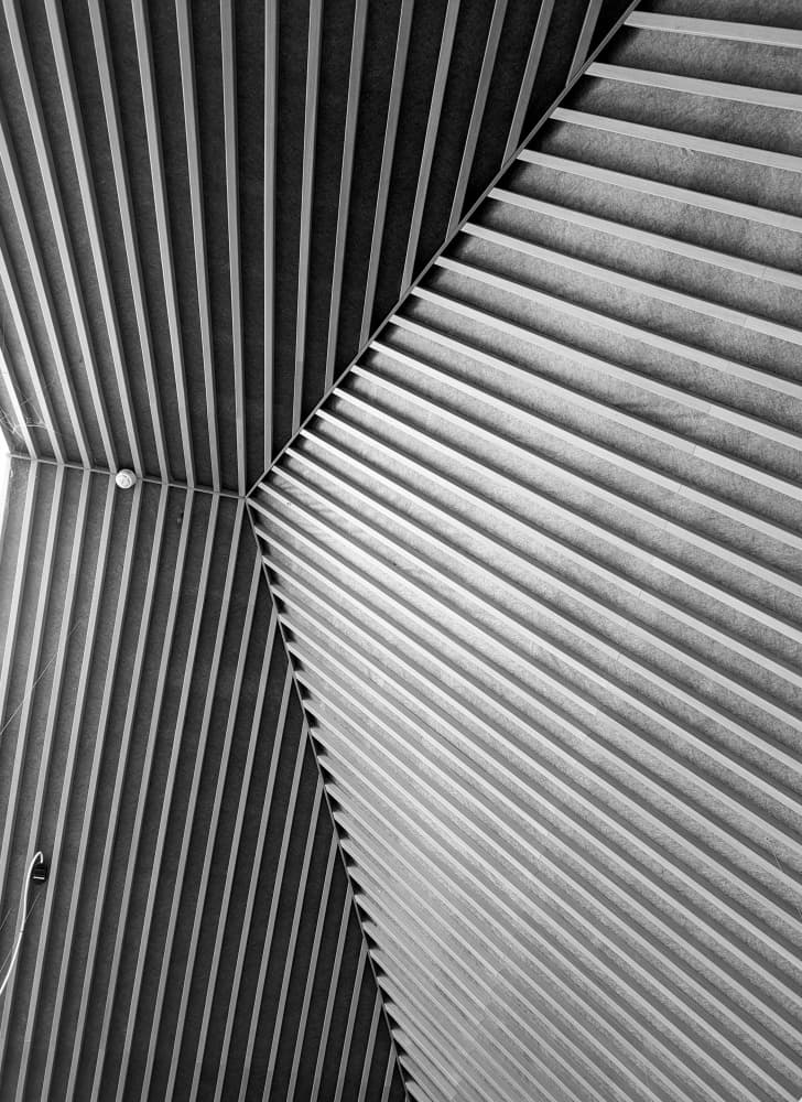Abstract Ceiling Lines by Elizabeth Allen — canvas wall art