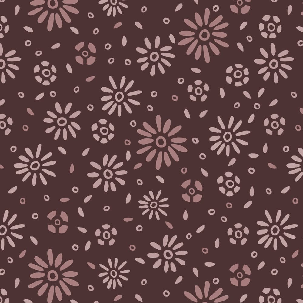 Earthy Flower Doodles by Michele Channell — canvas wall art