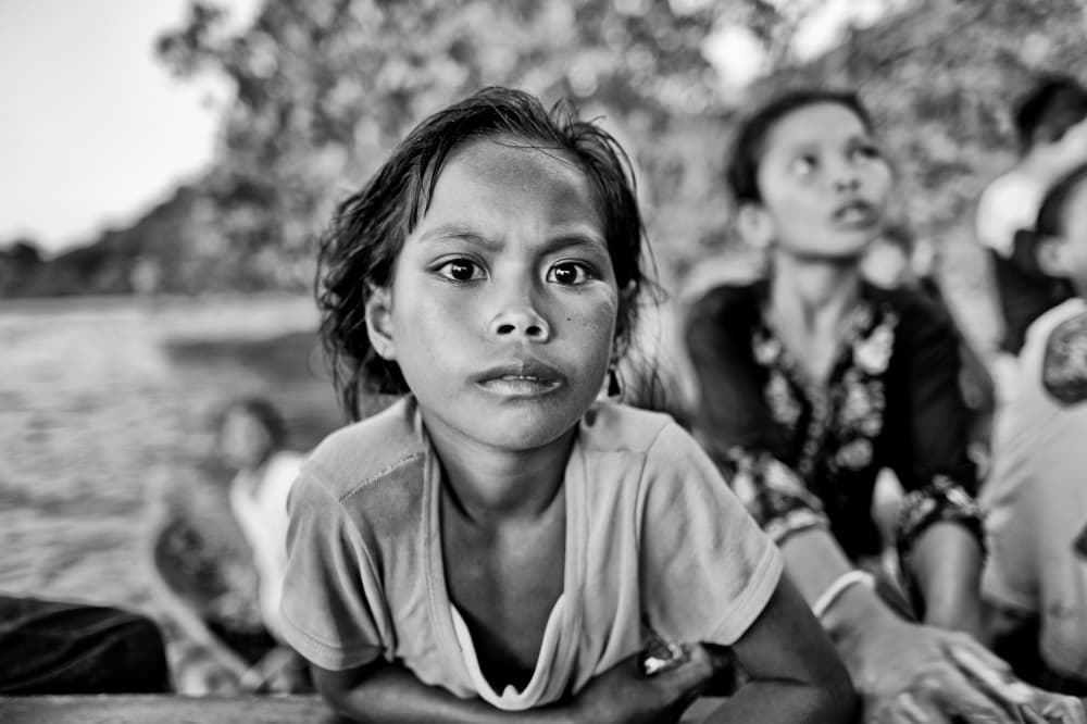 Young Girl's Gaze by Kieron Long — canvas wall art