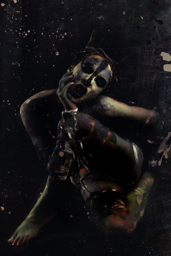 Soulful Painted Figure by Prithul Das — canvas wall art