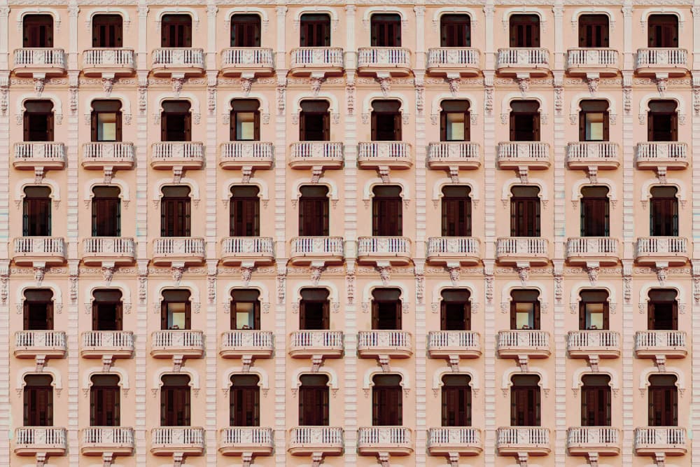 Ornate Building Facade by Miro Susta — canvas wall art