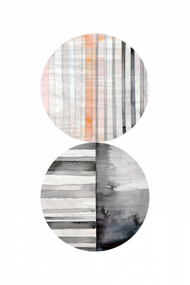 Watercolor Geometric Circles by cartissi — canvas wall art