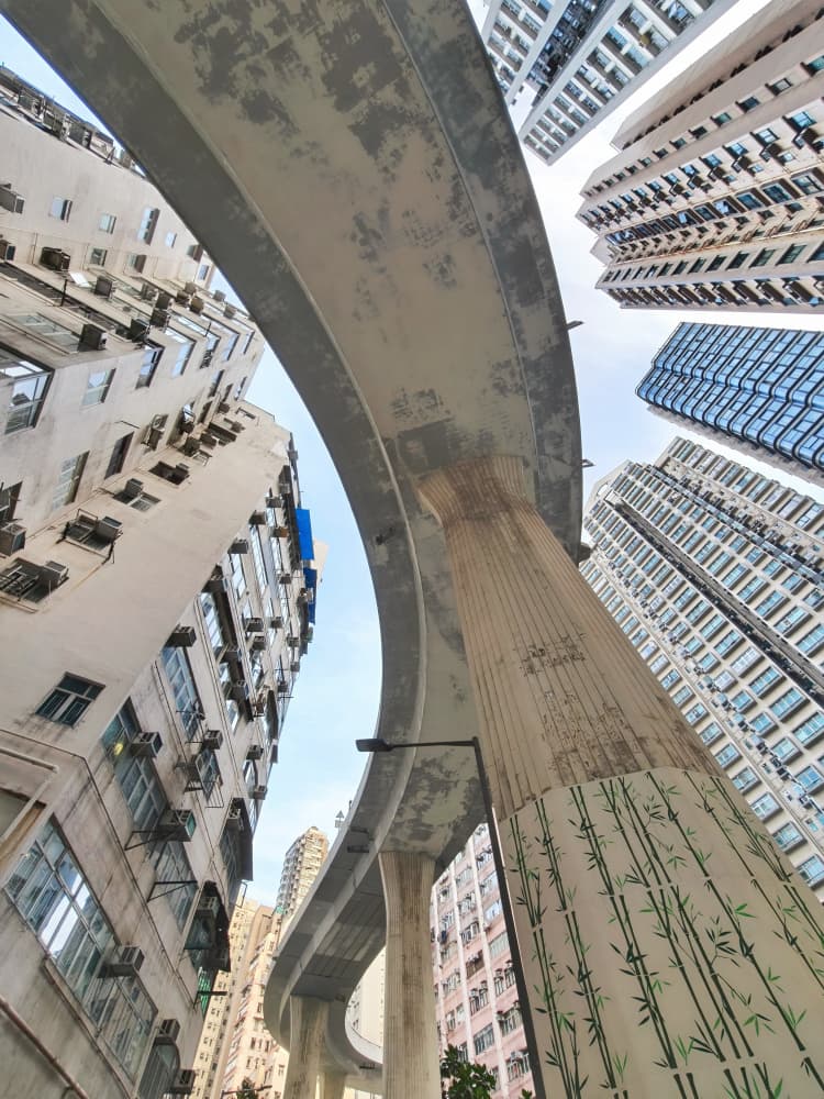Urban Highway Bamboo Art by Tong Ho Chung Howard — canvas wall art
