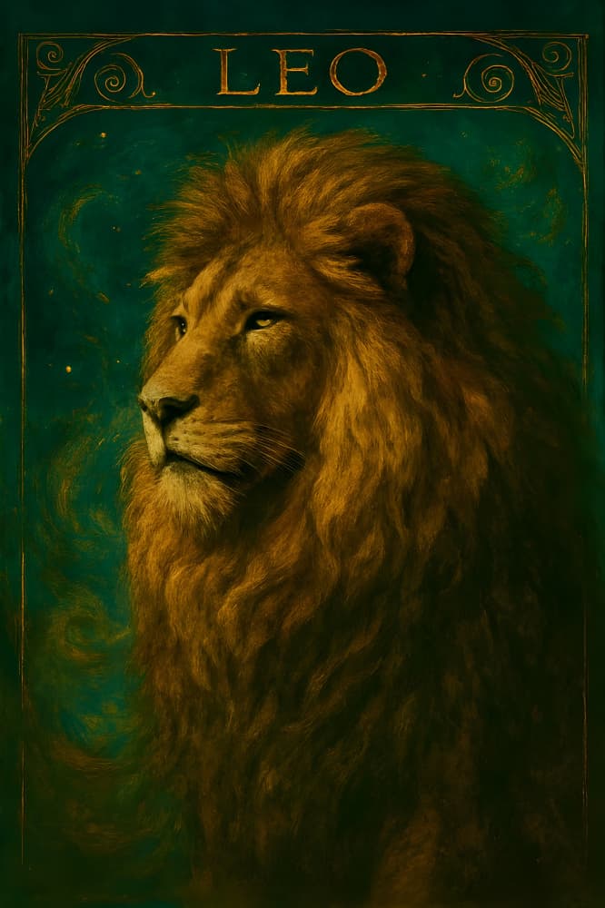 Majestic Leo Lion by HUGO — canvas wall art