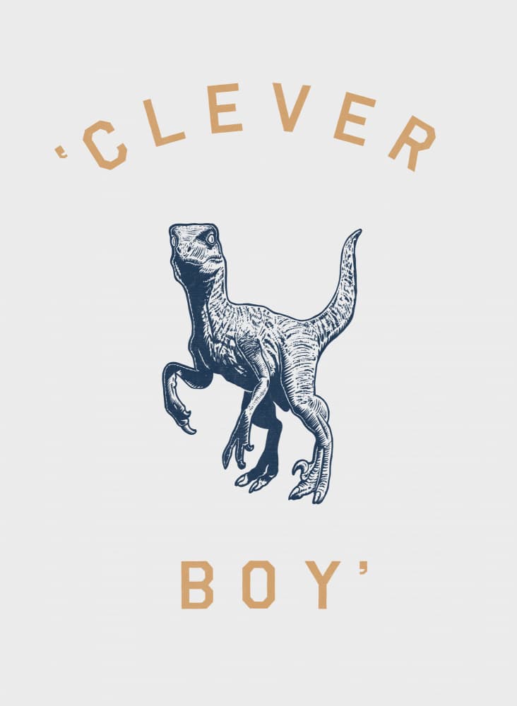 Clever Boy Raptor by Florent Bodart — canvas wall art
