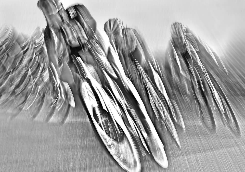 Dynamic Cycling Motion by Lou Urlings — canvas wall art
