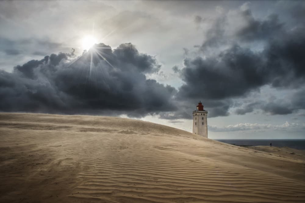 Dramatic Coastal Lighthouse by fotomarion — canvas wall art